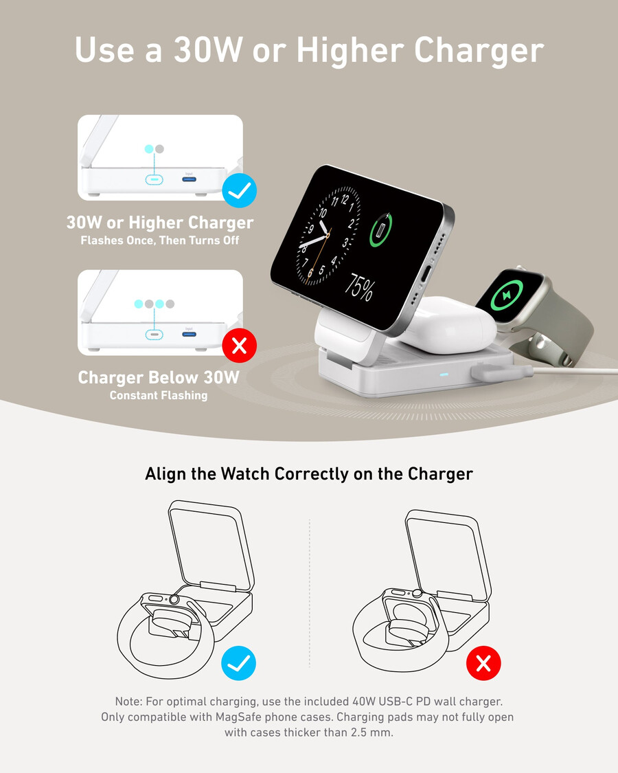 anker maggo wireless charging station foldable 3-in-1